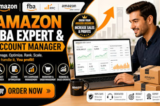 be your amazon account manager and amazon fba expert for growth
