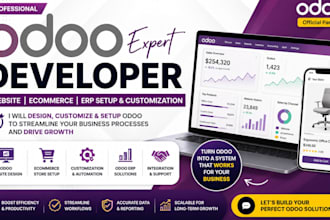 customize, design or setup odoo website, odoo ecommerce as your odoo developer