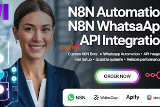 n8n automation n8n ai agent n8n workflow n8n whatsapp chatbot API integration