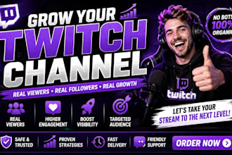 design twitch overlay, panels, logo and emotes for your stream