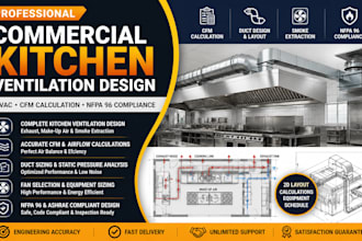 design commercial kitchen ventilation and exhaust hood system per nfpa