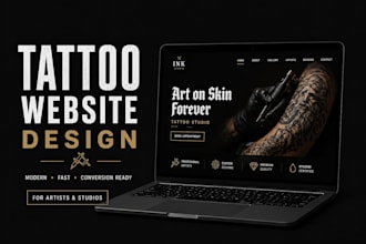 design tattoo website tattoo artist tattoo studio website barber website
