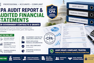 do CPA audit report and audited financial statements for government contracts