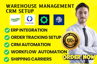 setup warehouse management crm shippingeasy odoo fishbowl shipstation cin7 core