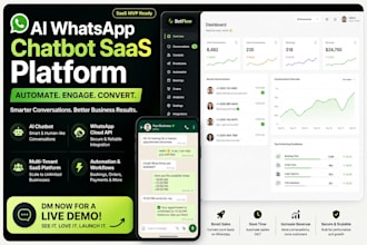 build multi tenant whatsapp ai chatbot saas platform for small businesses app
