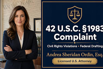 draft your 42 usc 1983 civil rights violation complaint as a US attorney