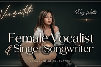 be your female singer pop vocalist female pop singer edm singer and pop singer