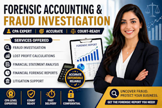 do forensic accounting for fraud and lost profit analysis