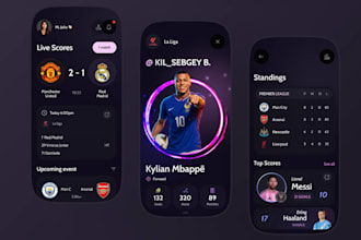 develop fantasy sport app sporty bet, esport tournament app livescore website