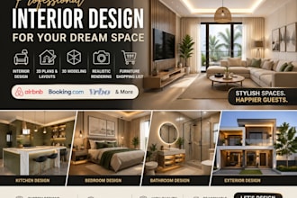 be your interior stylist, decorator, design planner, furniture shopper at airbnb