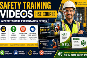 create safety training videos hse course for companies presentation design