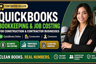 do quickbooks bookkeeping and job costing for construction contractor business