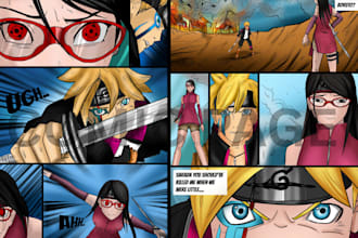 anime manga illustration nsfw manga comic book page webtoon panel manga artist