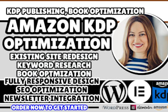 amazon KDP setup, amazon KDP optimization, book optimization, KDP publishing