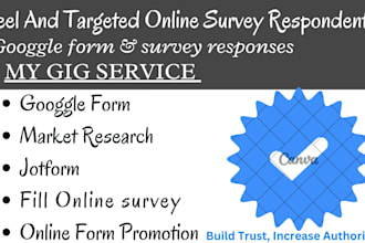 promote your survey form to reach real respondents