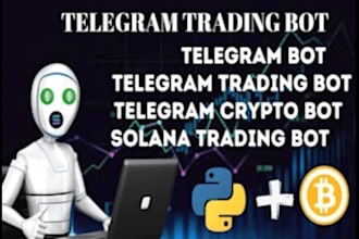 create a telegram bot, crypto bot, telegram subscriber tool, and solana bot