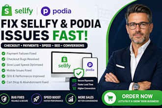 sellfy podia checkout bug payment fail slow load mobile issue seo fix cart drop