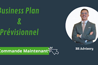 create a professional business plan, financial forecast