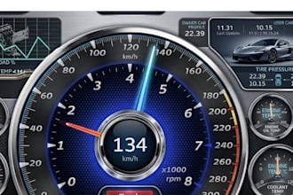 design automotive digital cluster pcb can bus obd ii esp32 speedometer odometer