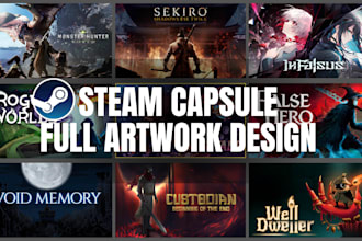 design steam capsule banner art steam capsule art steam game game banner art