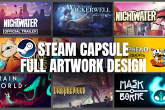design steam capsule banner art steam capsule art steam game game banner art