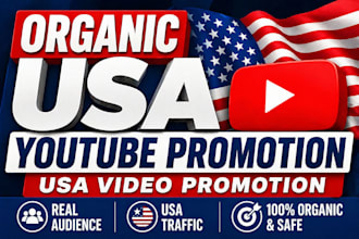 do organic usa youtube promotion usa video promotion for real audience in usa