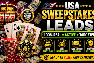 provide you a verify usa sweep staks leads