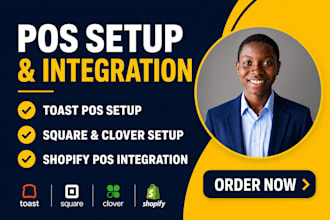toast pos, square pos, clover pos, shopify pos setup expert