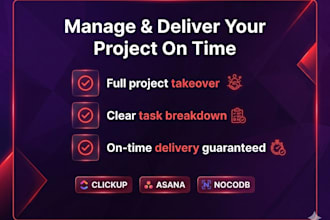 manage and deliver your project on time