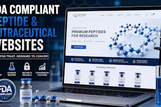 build fda compliant peptide website research peptide website nutraceutical store