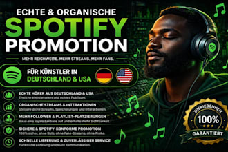 spotify musikpromotion durchführen, deutsche spotify musikpromotion