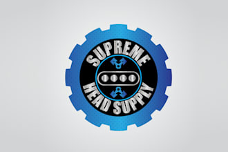 design traditional supreme head supply logo