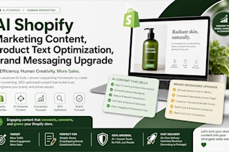 ai shopify marketing content product text optimization brand messaging upgrade