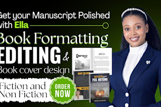 do book formatting, editing, and cover design for fiction and nonfiction