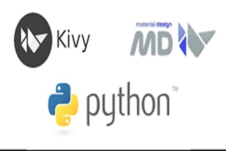 develop efficient python gui projects, tkinter, kivy,kivymd,pyqt6, pyside6,flet