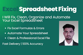 fix excel formulas, errors, and automate your spreadsheet