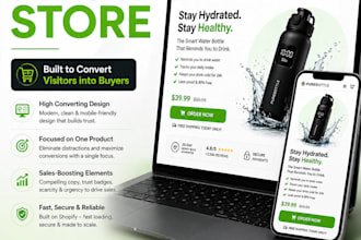 build high converting shopify one product store