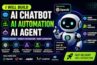 build ai chatbot, ai automation, ai agent, openai chatbot, website chatbot