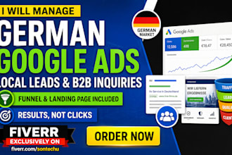manage german google ads PPC campaigns for local leads