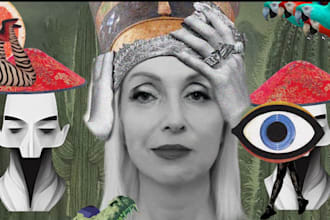 create attractive vox style paper collage animation video