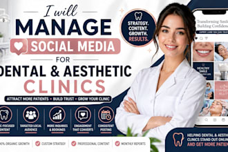 manage social media for dental and aesthetic clinics