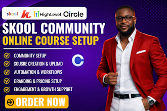 skool community setup ghl kajabi course skool growth skool community manager