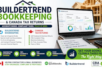 clean buildertrend bookkeeping and file accurate canada tax returns