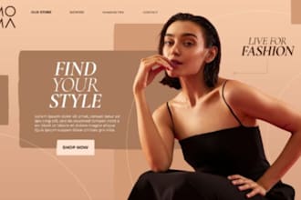 setup clothing shopify store, design shopify fashion store, redesign shopify