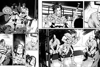 draw comic book illustration comic book page comic manga comic book artist