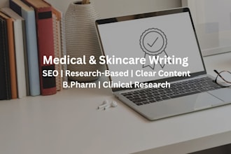 write SEO friendly skincare or medical blog content
