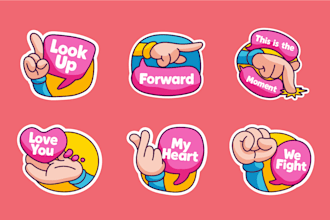 create stickers and emoticons for you
