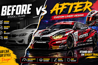 create your assetto corsa livery and helmet,racing,3d design,sim racing,assetto