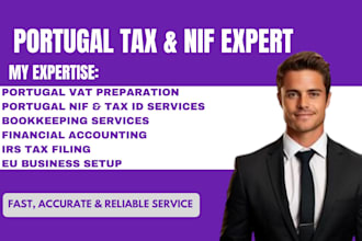 get your portugal nif, vat registration and tax setup done