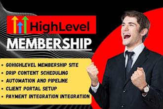 build gohighlevel membership, ghl community ghl online course ghl client protal